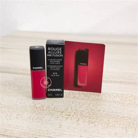 chanel rouge allure ink fusion 818 true red|chanel rouge allure lip color.